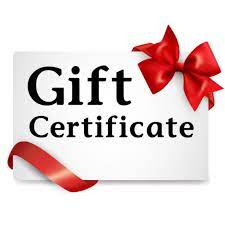 IN STORE ONLY ~~~ GIFT CERTIFICATE ~~~ IN STORE ONLY
